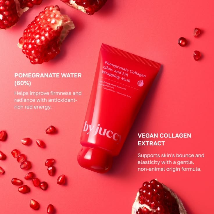 by juccy - Pomegranate Collagen Glow and Lift Wrapping Mask 70ml
