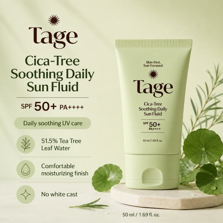 Tage - Cica-Tree Soothing Daily Sun Fluid